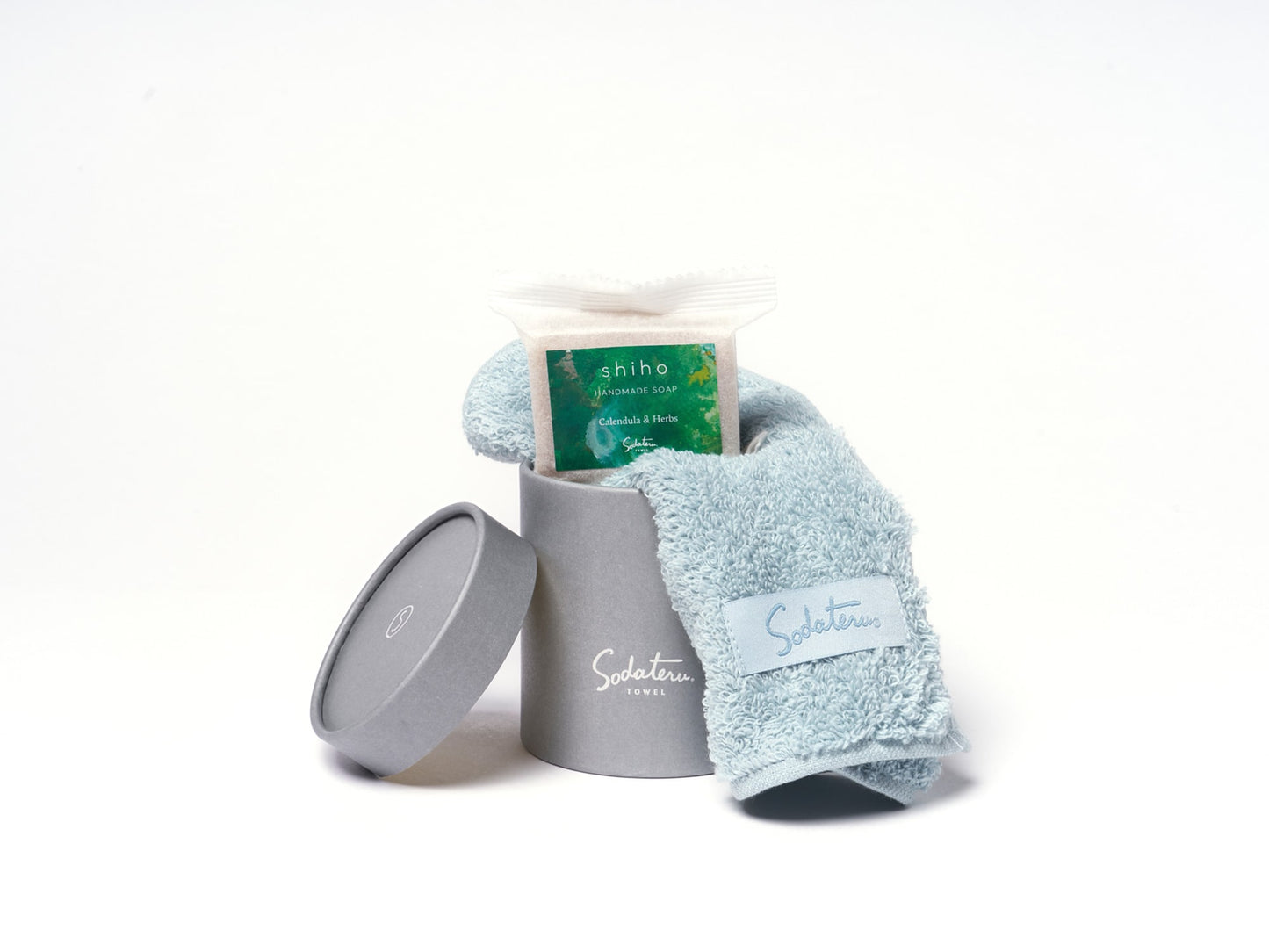 feel プチハンドタオル+SABON CalendulaHerbs(ハーフ) ギフトセット