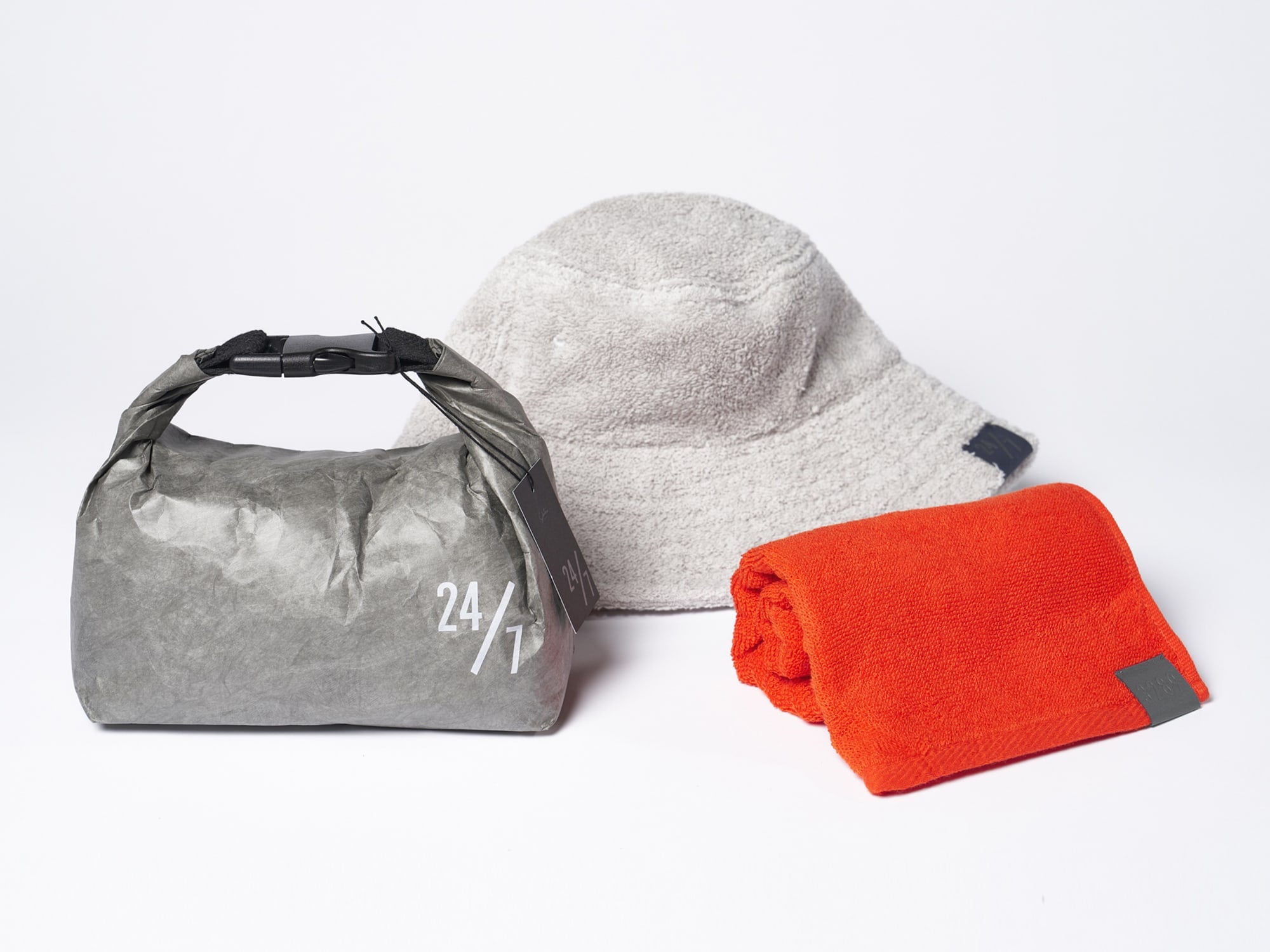 24/7 サウナセット(32×89 タオル+towel bucket+タイベック スタッフバッグ)