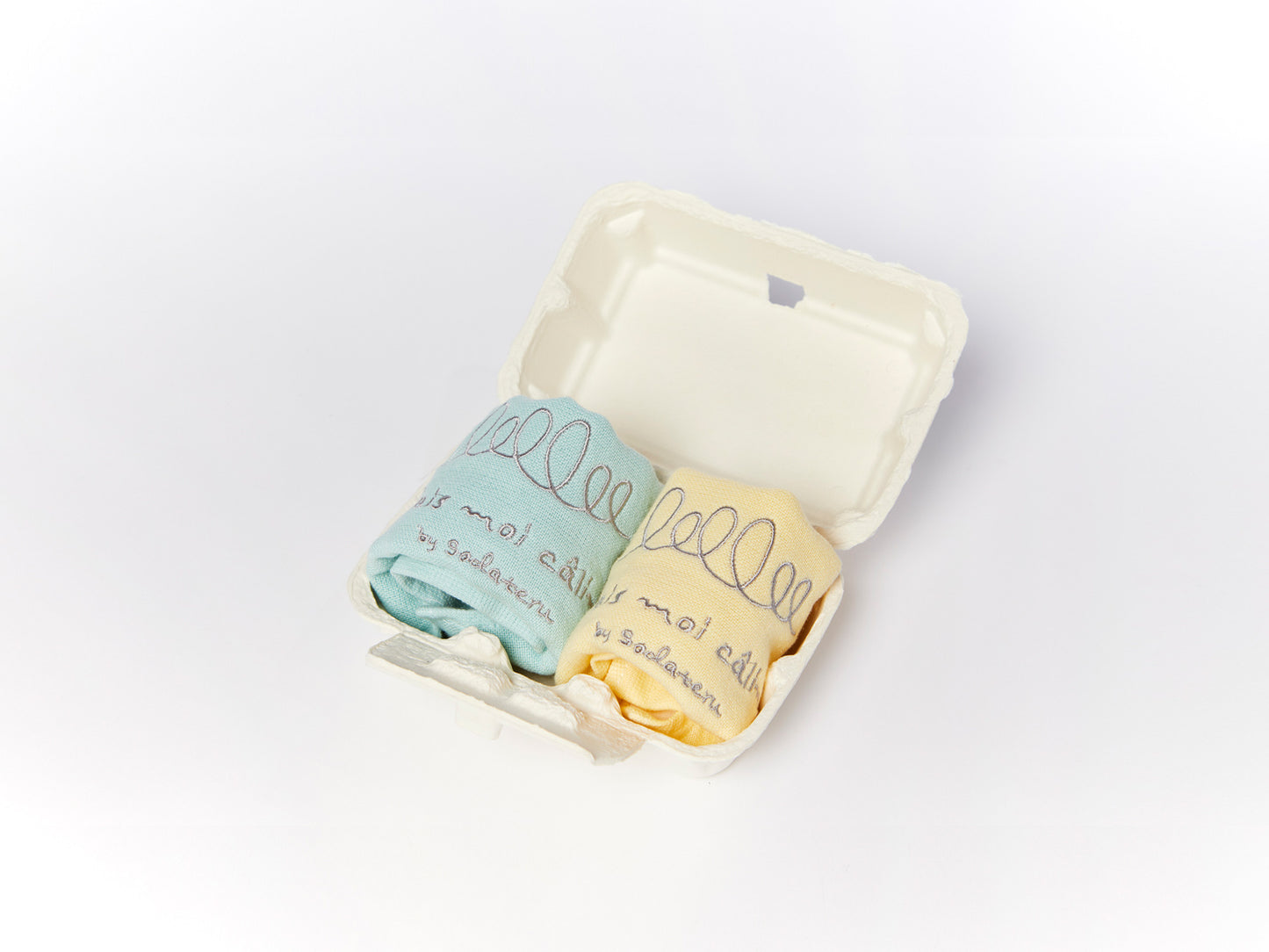 【eギフト】Fais moi calin! My first towel (スタイハンカチ) 2枚セット