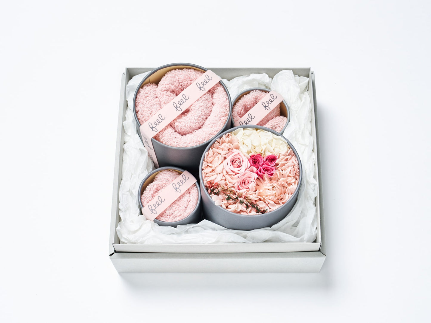 feel DECOR Ｌ タオル3サイズ＋プリザーブドフラワー