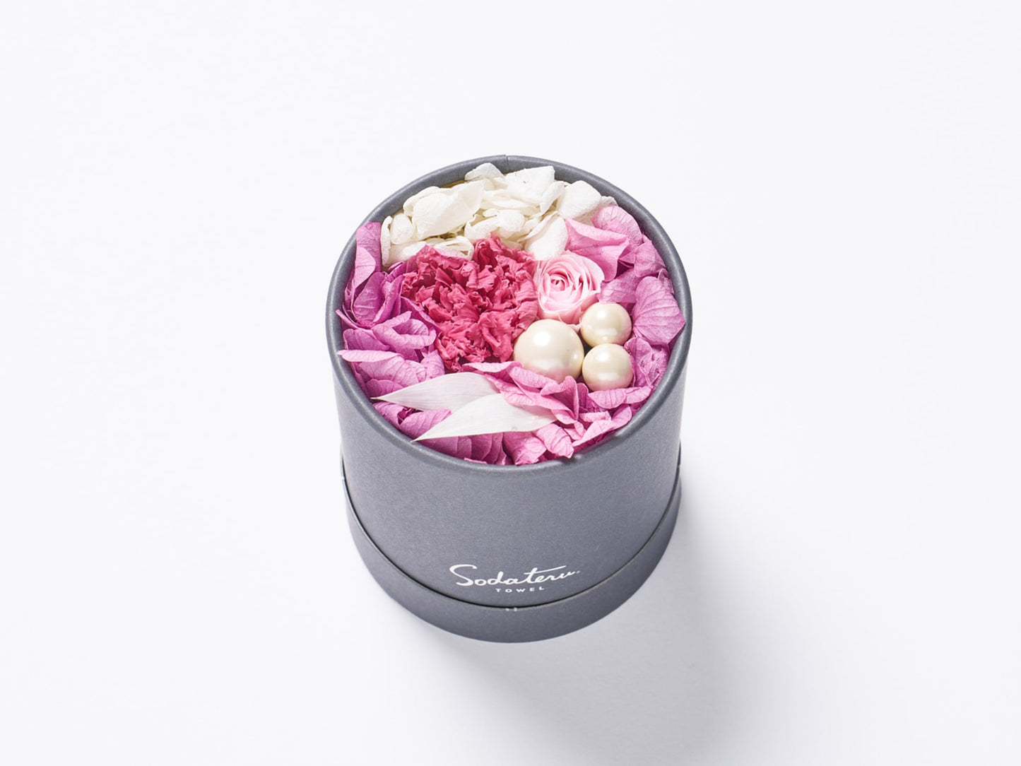 feel DECOR Ｓ プチハンドタオル＋プリザーブドフラワー
