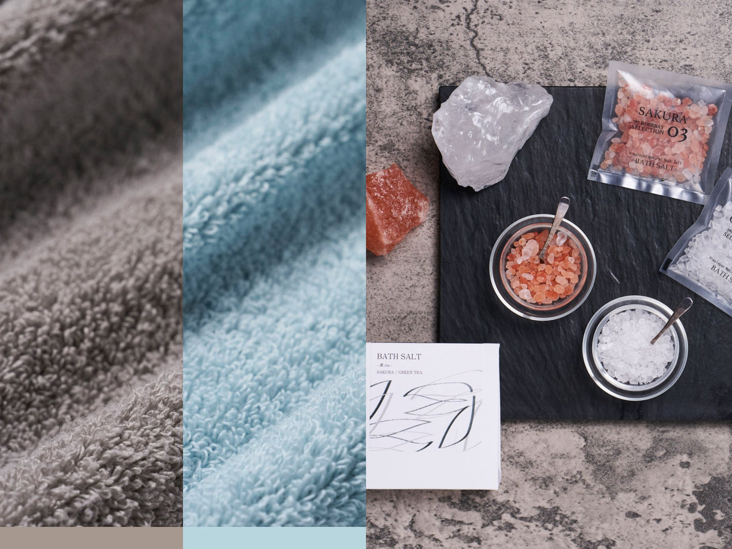 feel ホリデーバッグ（クリスマス限定ギフトセット：プチハンドタオル2枚＋バスソルト）