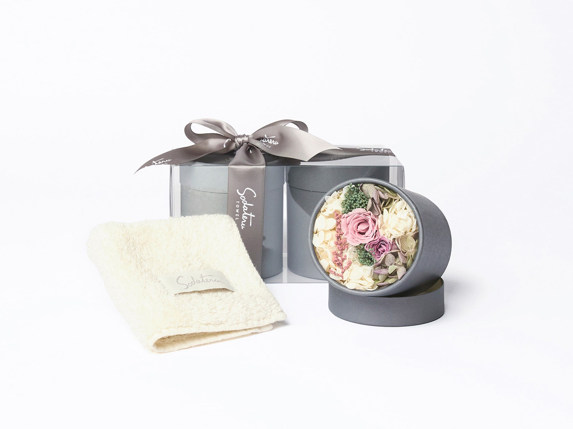 feel DECOR Ｓ プチハンドタオル＋プリザーブドフラワー('26 新色)