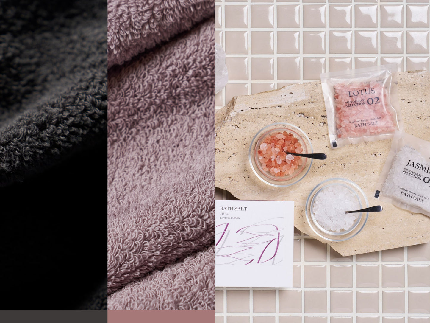 MARQUE ホリデーバッグ（クリスマス限定ギフトセット：ハーフハンドタオル2枚＋バスソルト）