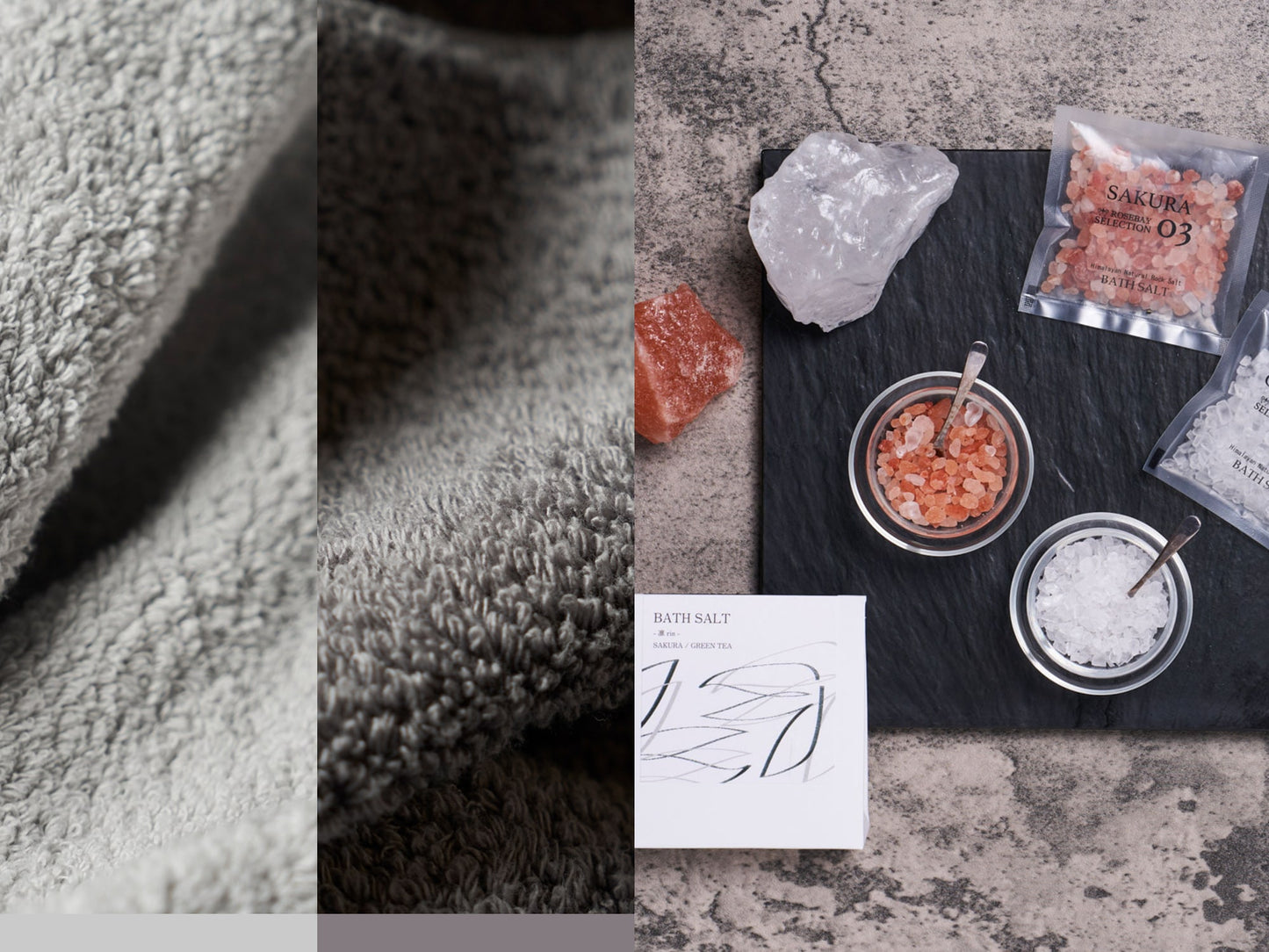 MARQUE ホリデーバッグ（クリスマス限定ギフトセット：ハーフハンドタオル2枚＋バスソルト）