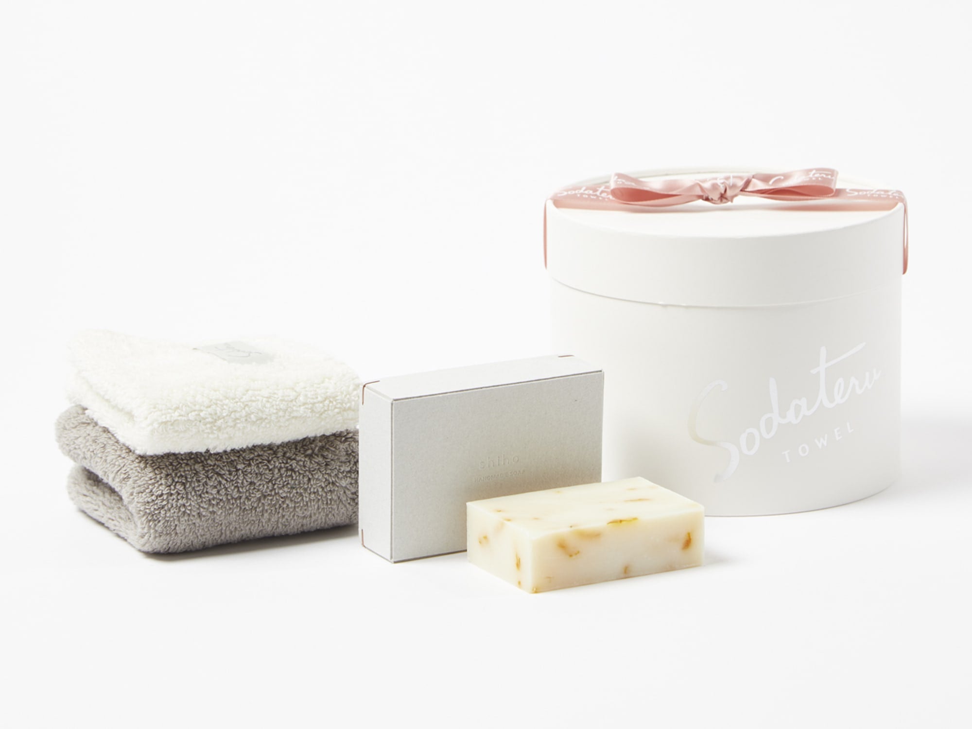 feel〈always with you〉プチフェイスタオル+プチハンドタオル+SABON ギフトセット