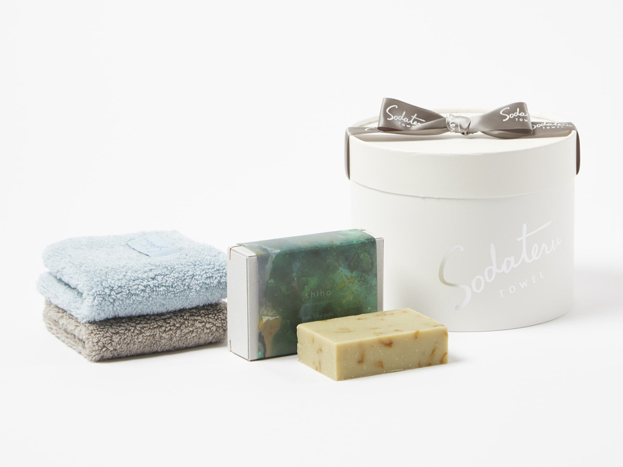 White Box series〈always with you〉SABON Calendula&Herbs＋feelプチハンド2枚 ギフトセット