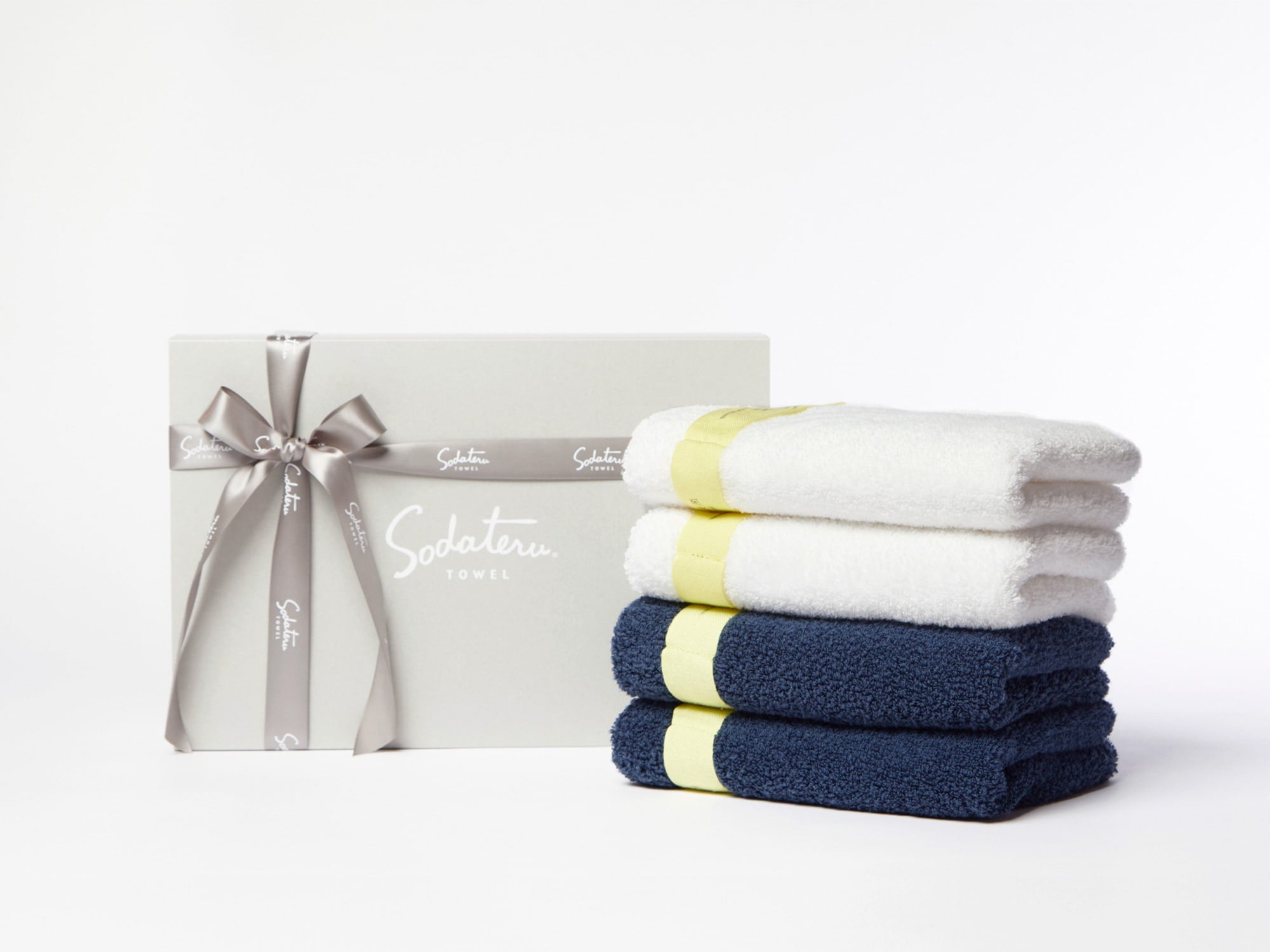 yellow ribbon middy(フェイスタオル) 4枚セット