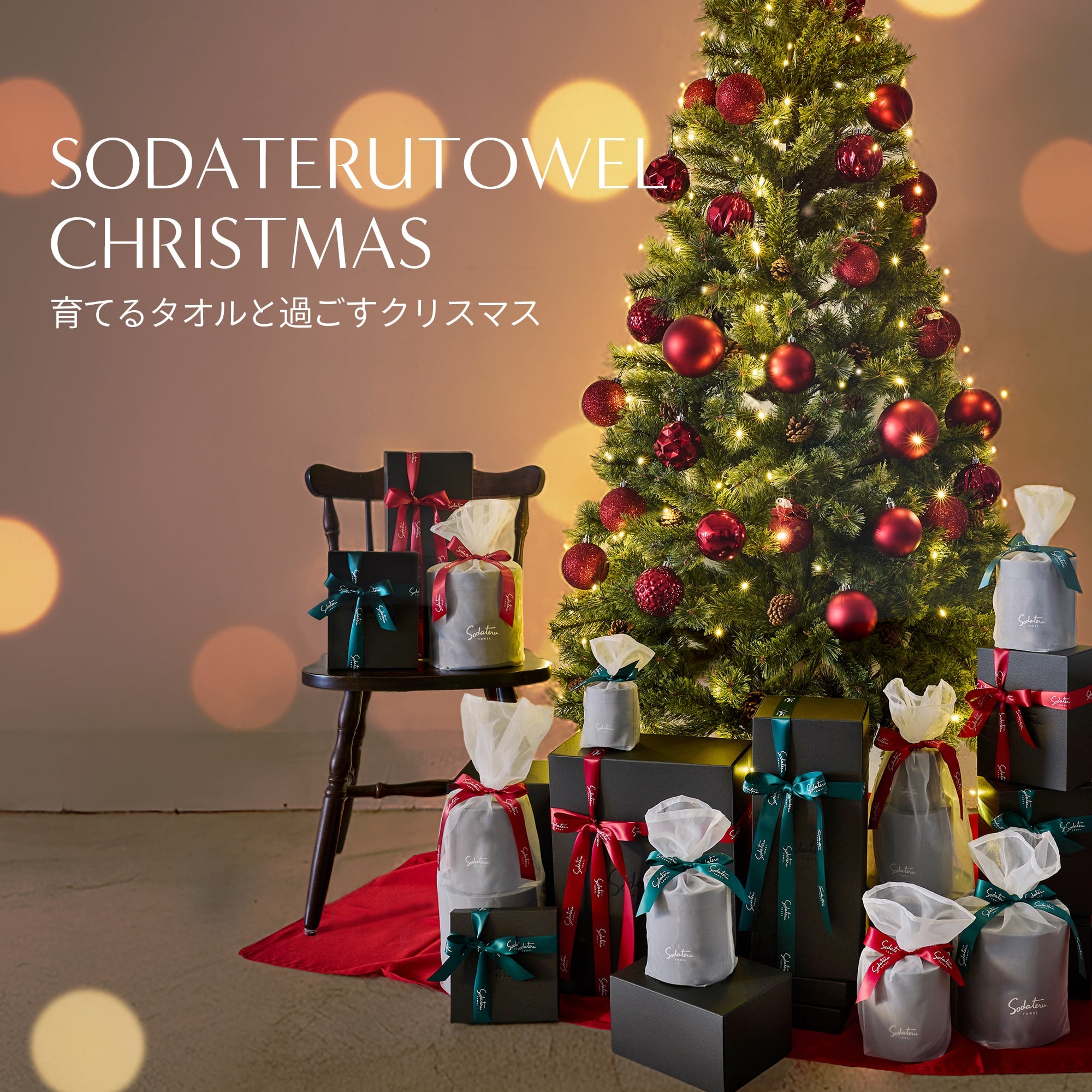 育てるタオルと過ごすクリスマス